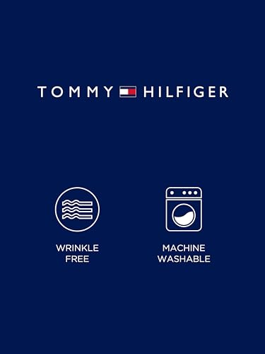 Tommy Hilfiger Men's Slim Fit Non Iron Solid Dress Shirt - Amazon Exclusive4