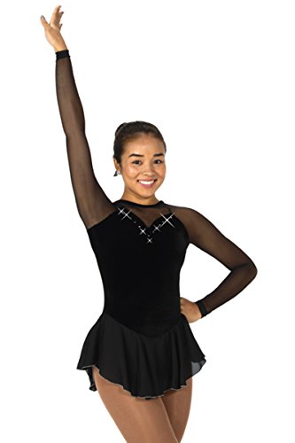 Jerry's Figure Skating Dress 141 (Youth 12-14, Black)