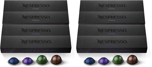 Image of Nespresso Capsules Vertuo, Dark Assortment Variety Pack, Dark Roast Coffee & Espresso, 40-Count Coffee & Espresso Pods, Brews 7.8 oz. and 1.35oz. (Pack of 2)