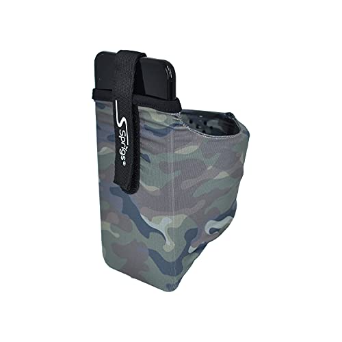 Sprigs Phone Armband Sleeve for iPhone 12/11/x/8/7/6 Plus, Galaxy S7/S6, Google Pixel 5 4XL. The Lightest & Most Comfortable Running Armband Fits All Phones with Case for Women & Men - Green Tile Camo