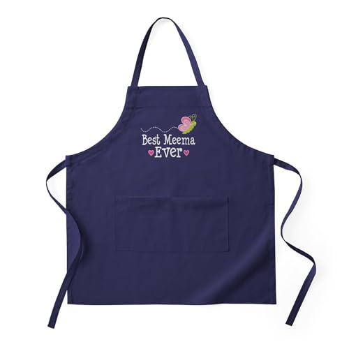 CafePress Best Meema Ever Apron (Dark) Kitchen Apron with Pockets, Grilling Apron, Baking