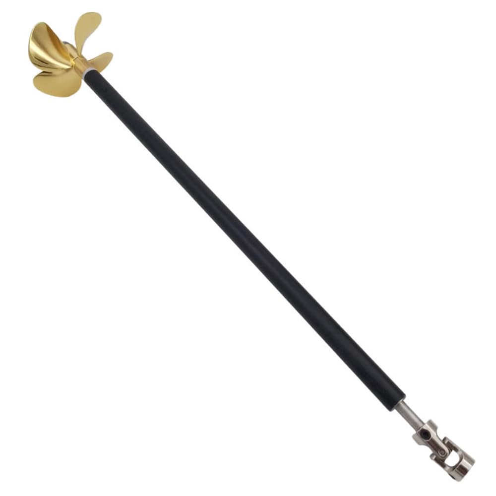 5mm wał łodzi RC 60mm metalowe śmigło lewy prawy uniwersalny zestaw przegubów do przynęty na ryby holownik ROV model morski części zamienne(L25cm 6.0mm RH)