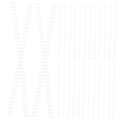 Housoutil 100pcs Double Binding for Notebooks Photo Albums Projects Loose Leaf for Home Office and School Use