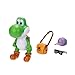 The Super Mario Galaxy Movie 5” Action Figures Series 1 – Yoshi Figure with Hat, Sunglasses, and Satchel Accessories - Premium Details 20 Points of Articulation