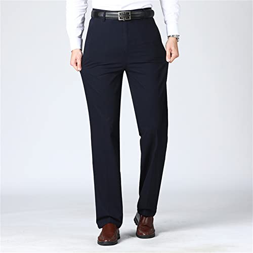 Men Lightweight Stylish Stretch Dress Pant Solid Color Slim Fit Skinny Comfort Suit Pant Casual Business Trousers3