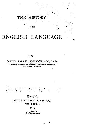 The History of the English Language
