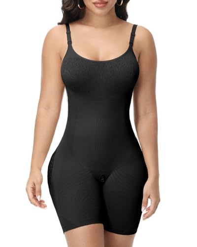 Shapewear Bodysuit Shorts Tummy Control Seamless Full Body Shaper Butt Lifting Faja Colombianas Adjustable Straps