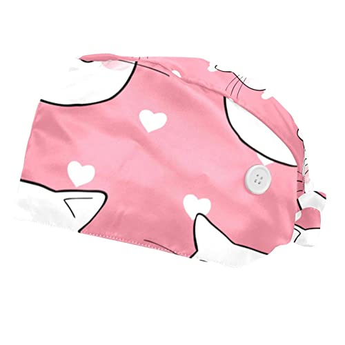 Chapeaux bouffants 2PCS JDEZ avec bandeau anti-transpiration pour hommes et femmes
