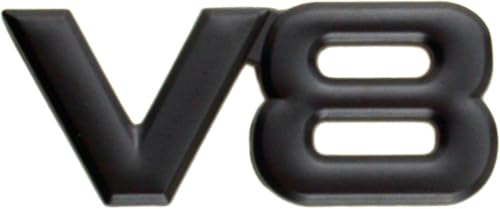 Image of 1Pc 3D V8 Premium Car Side Rear Trunk Emblem Alloy V8 Engine Badge Decals Nameplate fits Cars Trucks SUV (Black)