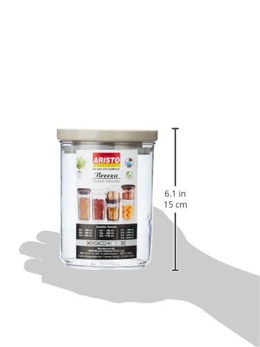 Image of Aristo 102 Airtight Breeza Round Container For Kitchen Storage, Plastic Boxes For Storage, Kitchen container 800ml - Color May Vary - set of 4