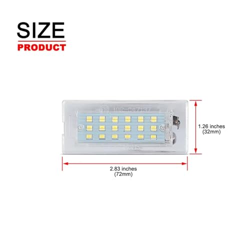 Plafón luz matrícula impermeable con acabado premium para renovación E53 E83 4