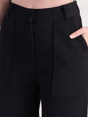 Image of MAGRE Black Twill Cargo Pant with Side Slite