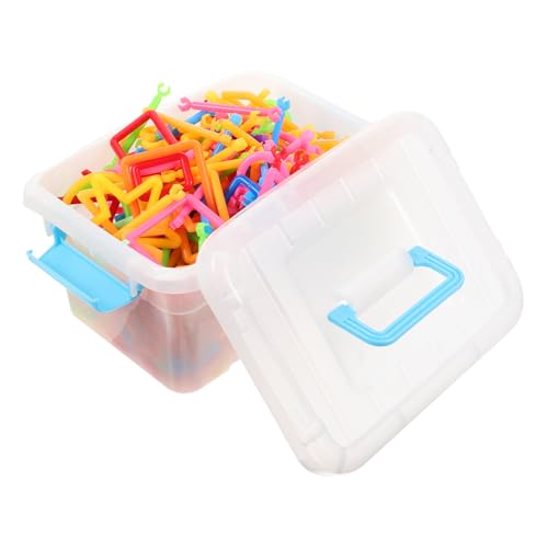 Yardwe de Plástico para Puzzle DIY Juguete Educativo de Construcción para Kit de con Caja de Almacenamiento Desarrollo de Inteligencia y Coordinación