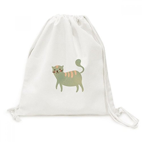 Sac de voyage cordon chat aquarelle mignon toile sac à dos léger imprimé animal
