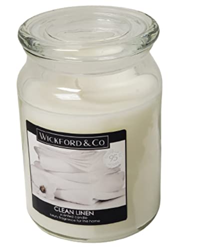 Bougies en pot contre les odeurs maison parfum linge propre Wickford 510g