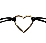California Modern Fashions Heart Gold Silver Suede Choker Necklace (Gold)
