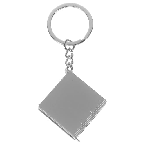 Cinta métrica portátil mini con llavero retráctil 1m metal