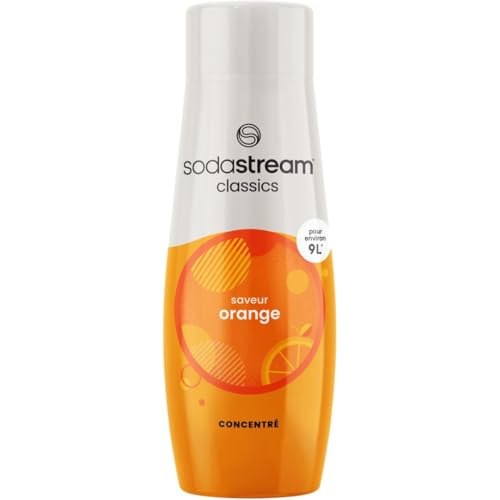 SodaStream Concentré Orange pour Machine à Eau Pétillante et Soda | Préparez jusqu'à 9 Litres de Soda à l'Orange en Quelques Secondes, 440ml