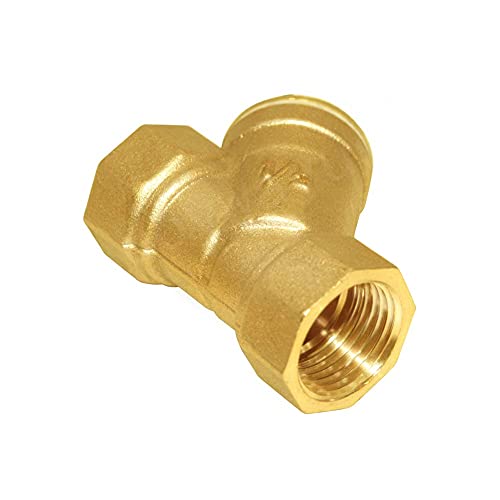 Joywayus 7QQ-FER-20380 Brass 1/2 Inch Female Thread Y Shaped Strainer Filter Valve Pipe Fittings Adaptor Connector thumb #4