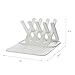 Munchkin Bottle Drying Rack and Mat, Holds 8 Bottles, Pump Parts, Pacifiers, & Accessories, Space Saving Folding Design, Home and Travel Use, Silicone, White
