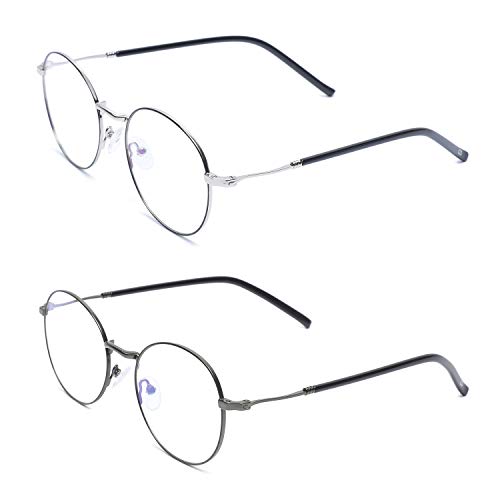 Image of ZERO D Computer Glasses for Eye Protection Oversized Zero Power Blue Lens Glasses for Computer Large Unisex Blue Light Filter Glasses for Men Anti glare No hardcase 510