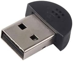 Estiq Super Mini USB 2.0 Microphone Mic for Laptop/Desktop Pcs - Skype/Voip/Voice Recognition Software Driver-Free Audio Receiver Adapter for MSN Pc Notebook,Black