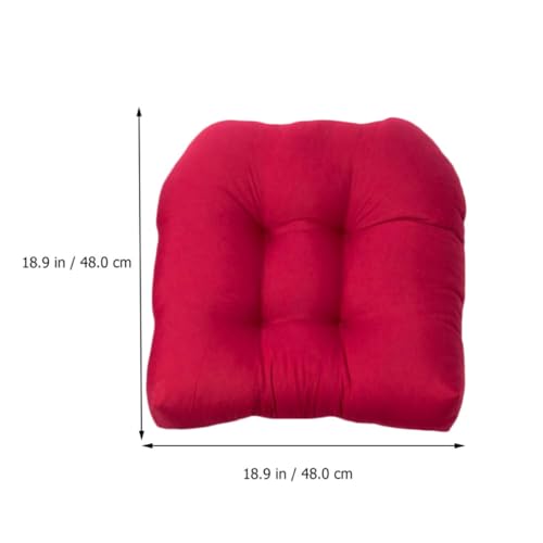 Coussins de siège en U en polyester souple rouge haute densité pour chaise de bureau
