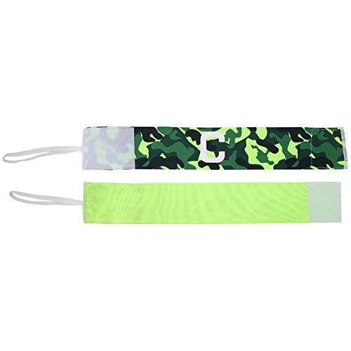 Player Bands, Durable Nylon Soccer Armband Adjustable Captain Bands for Outdoor Team Sports Groups(Green) - Thumbnail 5