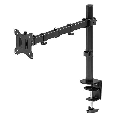 サンワダイレクト モニターアーム 32インチまで対応 耐荷重8kg クランプ式 3関節 VESA ディスプレイ アーム シングル 100-LA062