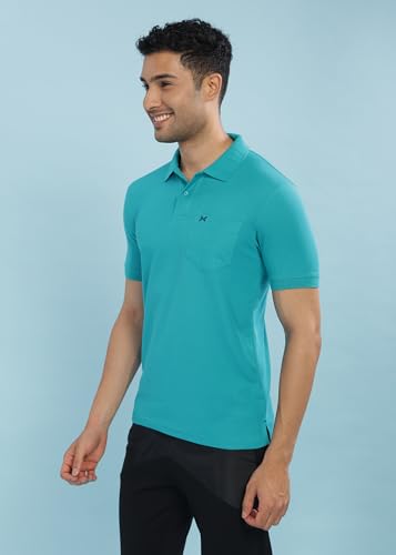 Image of Force NXT Polo Neck T-Shirt for Men Pack of 1 | Regular Fit T-Shirt for Men | Premium Super Combed Rich Cotton Polo Shirt | Men's Ultra Soft Half Sleeve T-Shirt