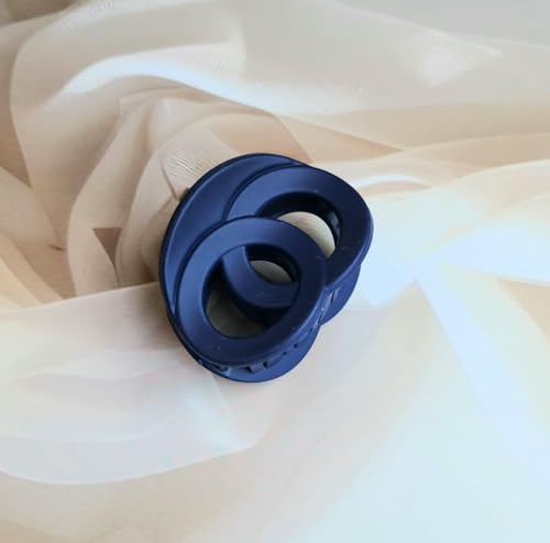 Image of HAIR ACCESSORIES Interlocking Circle Shaped Multicolor Claw Clips Modern Hair Claw Clips, Matte Finish, Cute Hair Jaw Clips Nonslip Clips, Strong Clamp Clutcher (Pack of 1)