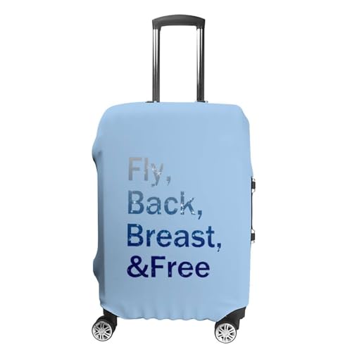 Fly Back Breast and Free Luggage Protector Suitcase Cover Anti-Scratch Washable Fit 18-32 Inch Travel Luggage