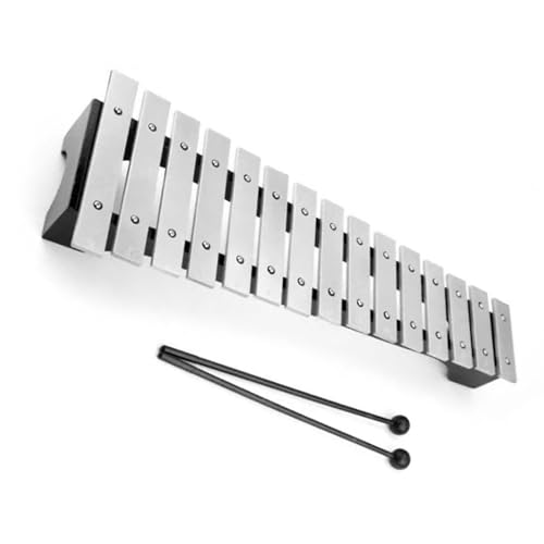 DABAUR Glockenspiel Standard 15 Tone Aluminum Plate Hand-knocked Xylophone Glockenspiel Percussion Instrument