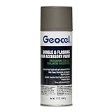 Geocel Shingle & Flashing Roof Accessory Paint, Flat, Weathered Wood, 12 oz