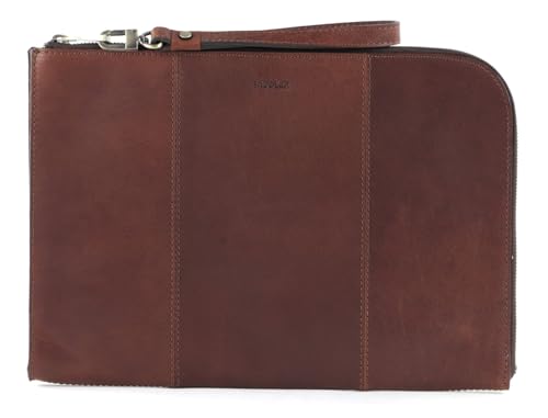SADDLER Ferdinand funda para portátil marrón cuero natural con compartimento