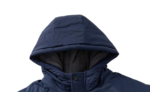 DINGDONG'S CLOSET Kid Boy Winter Coats Hooded Puffer Jacket Parka Fleece Thicken Outwear3