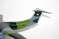 Vista 3 de Lockheed Martin® C-141B Starlifter, comando militar de puente aéreo MAC, modelo de escala de caoba de 18 pulgadas