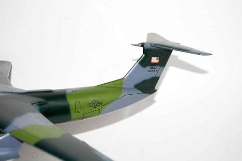 Miniatura 3 de Lockheed Martin C-141B Starlifter, comando militar de puente aéreo MAC, modelo de escala de caoba de 18 pulgadas