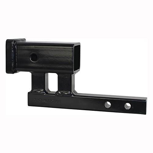 Image of MaxxHaul Hitch Receiver Adapter, ExtenderConverts 1-1 /4 inch to 2 inch 4 inch Rise or3-3 /8 Drop9 Extension for BikeRacks, CargoCarriers350lb TongueWeight(80875),Class I and II(ShankLength 5-7 /8 inch)(Pack of 4)