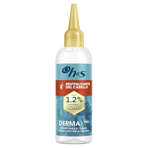 Head & Shoulders DermaXPro Hair Revitaliser Sérum 145ml con Cafeína y Complejo de Ceramidas. Engrosa al Instante las Fibras Capilares