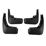 X AUTOHAUX 1set Front and Rear Mud Flaps Splash Guards Mud Guards for Audi Q7 2016-2019 W/Mount Accessories