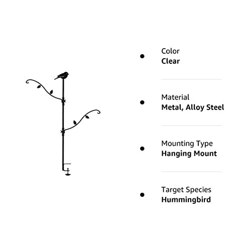 Yosager Deck Bird Feeder Pole Bird Feeding Station Kit Porch Multi Hook Bird Feeder Hooks Hanging Kit For Deck Kit With Two Adjustable Branches, Attracting Wild Birds Bird Feeder Planter Hanger #TOP7