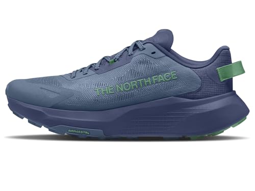 The North Face Mens Altamesa 300 V2 Trail Running Shoe - Ultra Lightweight High Rebound EVA Midsole Shady Blue/Dimmed Algae 12.5