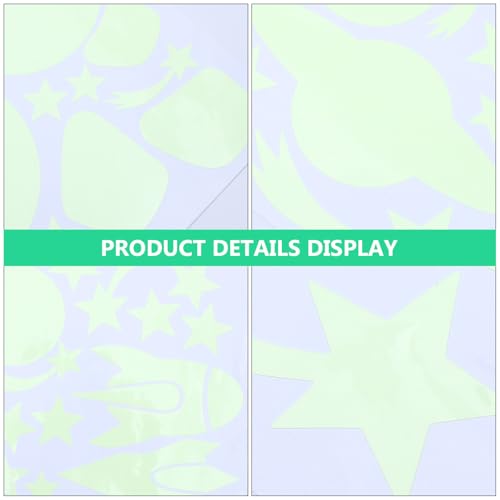 Pegatinas fluorescentes de estrellas y luna para pared, 20 cm miniatura 7