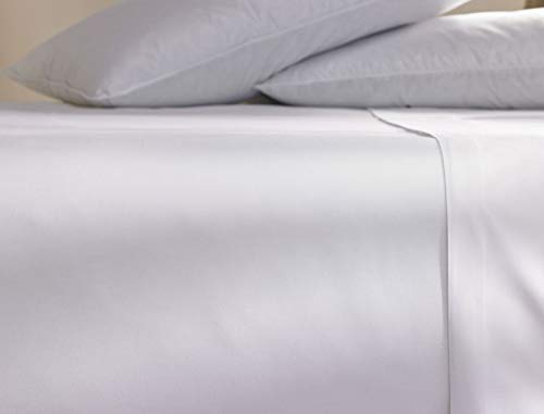 Marriott Signature Flat Sheet - Hotel Soft, Breathable 300 Thread Count Cotton Blend Flat Sheet - King