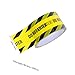 EXHUMKY Do Not Enter Floor Marking Tape 4.8cm X 250m Yellow Background Black Text Self-Adhesive Safety Stripes Tape for Walls and Floors Industrial Warning Barrier