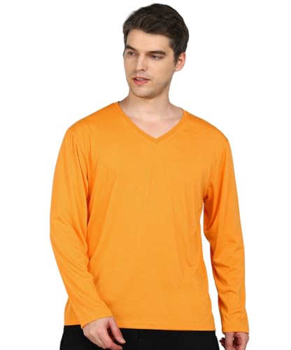 Image of INKKR Men's Solid Plain V-Neck T-Shirt