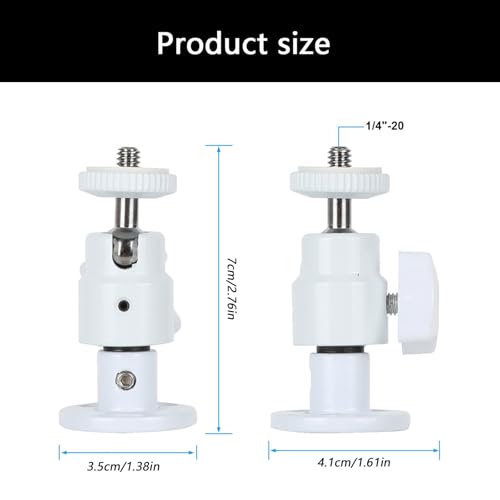 Support de caméra de sécurité orientable à 360° en aluminium robuste - 3