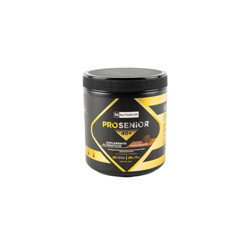 Proteína PROSENIOR 40+, especialmente diseñada para personas de más de 40 años, 400g, 20 porciones, alimentación especializada, sabor chocolate....