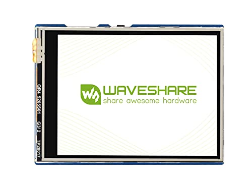 Waveshare 2.8inch Touch Display Module for Raspberry Pi Pico 262K Colors 320×240 Pixels Resistive Touch Controller XPT2046 ST7789 Driver Using SPI Bus…